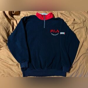 VTG 90s fila quarter zip sweatshirt